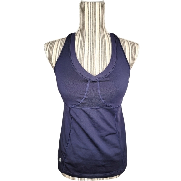 Athleta Racerback Tank Top With Built-In Bra - Picture 1 of 8
